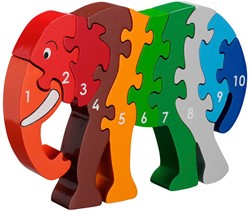 Lanka Kade - 1-10 puzzel - Olifant (10)
