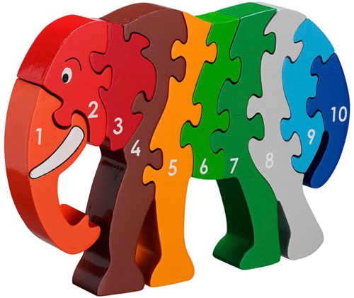 Lanka Kade - 1-10 puzzel - Olifant (10)