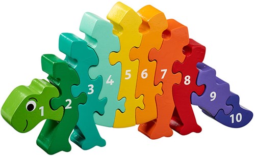 Lanka Kade - 1-10 puzzel - Dinosaurus (10)