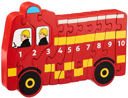 Lanka Kade - 1-10 puzzel - Brandweerauto (10)