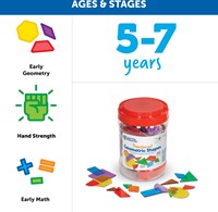 Learning Resources - Translucent Geometric Shapes (Set of 408)-3