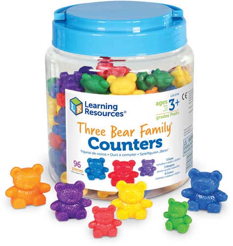 Learning Resources - Three Bear Family® Counters (Set of 96)