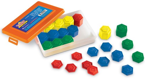 Learning Resources - Hexagram® Metric Weight Set (Set of 54)-3