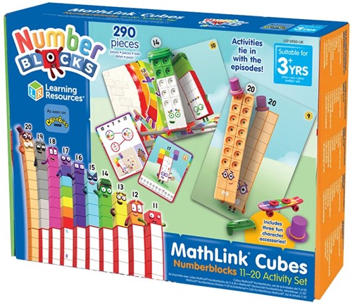 Learning Resources - MathLink® Cubes Numberblocks® 11-20 Activity Set