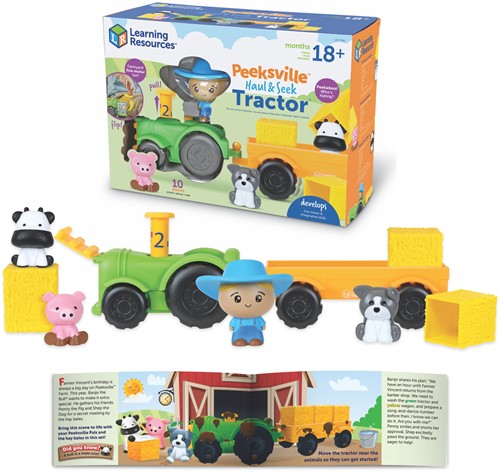 Learning Resources - Peeksville™ Haul & Seek Tractor™