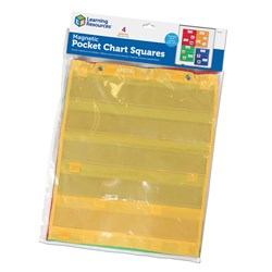 Learning Resources - Magnetic Pocket Chart Squares (Set of 4)
