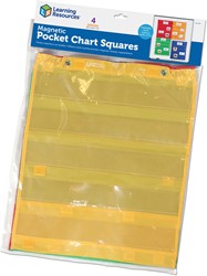 Learning Resources - Magnetic Pocket Chart Squares (Set of 4)