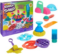 Kinetic Sand - Ultimate Sandisfying-Set Met 907 gram Roze Geel En Blauwgroen Speelzand - Met 10 Vormen En Gereedschappen