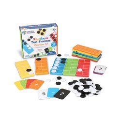 Learning Resources - Rainbow Ten-Frames Classroom Set