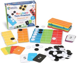 Learning Resources - Rainbow Ten-Frames Classroom Set