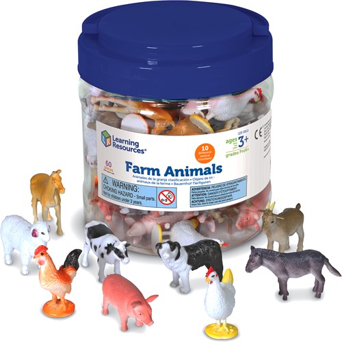 Learning Resources - Farm Animal Counters (Set of 60)