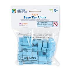 Learning Resources - Plastic Base Ten Units (Set of 100)