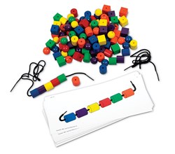Learning Resources - Beads And Pattern Card Set