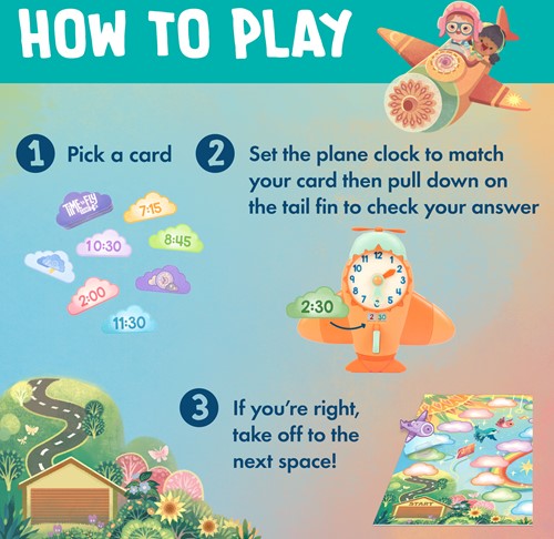 Learning Resources - Time to Fly Clock Game-3
