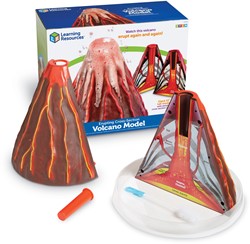 Learning Resources - Erupting Cross-Section Volcano Model