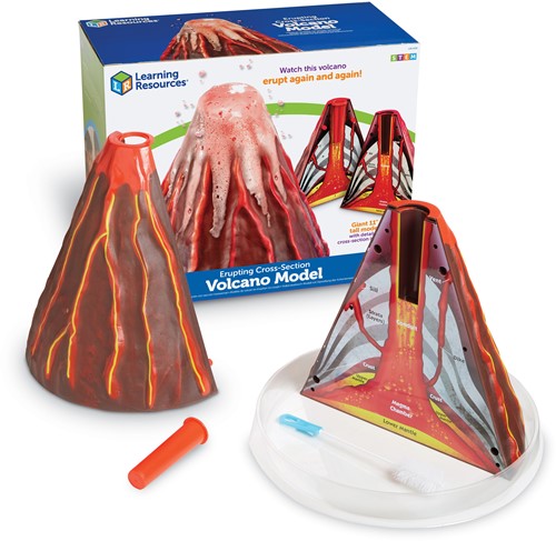 Learning Resources - Erupting Cross-Section Volcano Model
