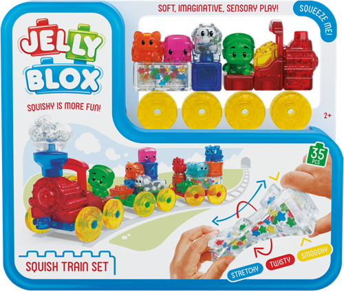 Goliath - Jelly Blox - Squish Train Set (12L)