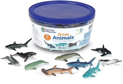 Learning Resources - Ocean Animals Counters (Set of 50)