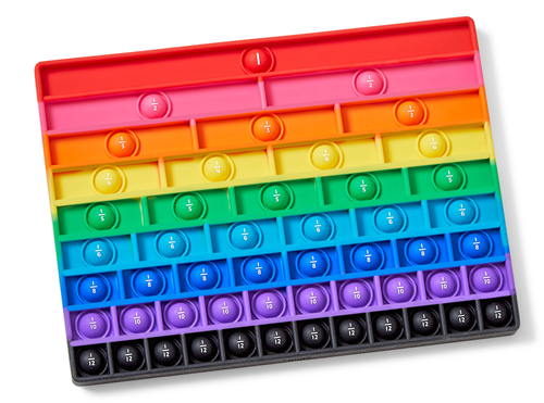 Learning Resources - Rainbow Fraction® Sensory Bubble Popper