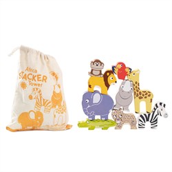 LTV - Africa Stacking Animals & Bag - FSC 100%