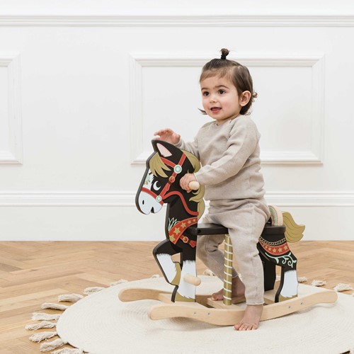 LTV - Classic Wooden Rocking Horse - Original Version-3