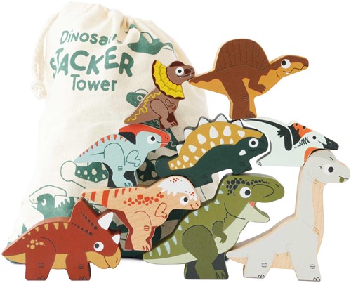 LTV - Jurassic Stacking Dinosaurs & Bag - FSC 100%