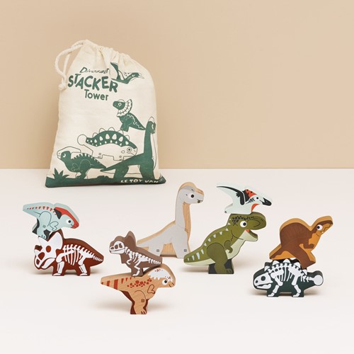 LTV - Jurassic Stacking Dinosaurs & Bag - FSC 100%-2