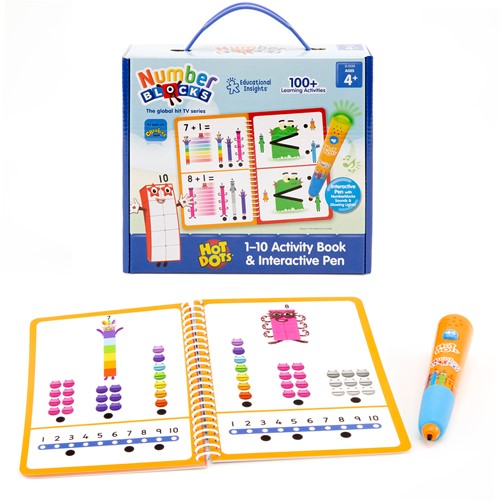 Learning Resources - Hot Dots® Numberblocks® 1–10 Activity Book & Interactive Pen