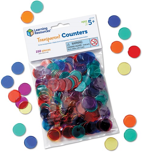 Learning Resources - Transparent Counters (Set of 250)