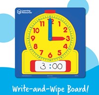Learning Resources - Write & Wipe Demonstration Clock-2