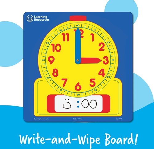 Learning Resources - Write & Wipe Demonstration Clock-2