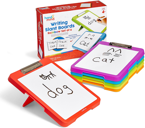 Learning Resources - Writing Slant Boards Rainbow Set of 6