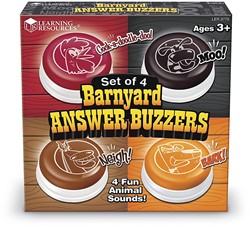 Learning Resources - Barnyard Answer Buzzers (Set of 4)