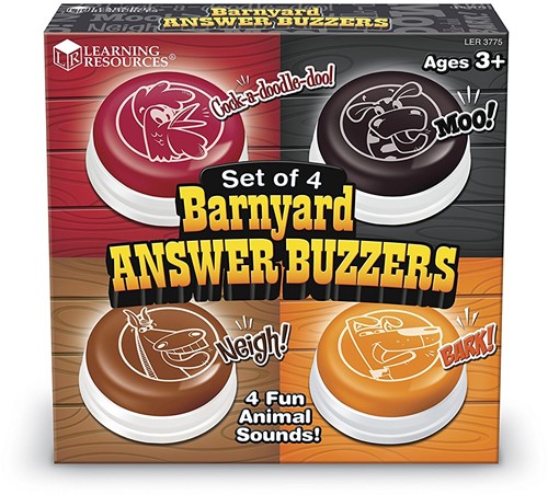 Learning Resources - Barnyard Answer Buzzers (Set of 4)