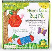 Learning Resources - Shapes Don't Bug Me™ Geometry Activity Set-2