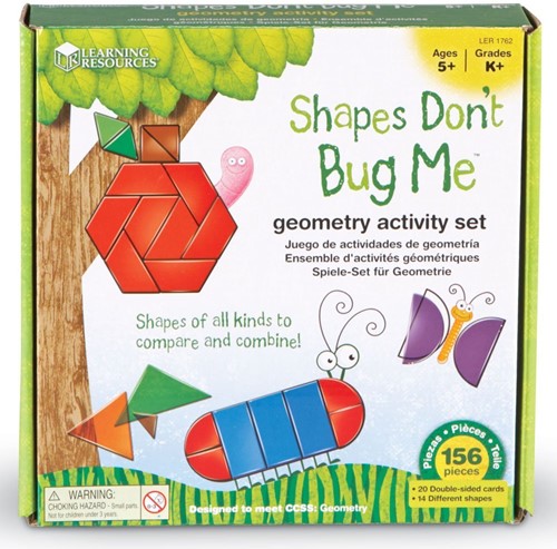Learning Resources - Shapes Don't Bug Me™ Geometry Activity Set-2
