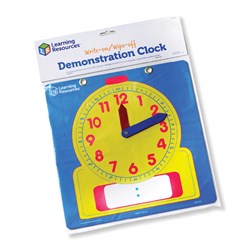 Learning Resources - Write & Wipe Demonstration Clock