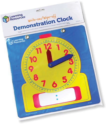 Learning Resources - Write & Wipe Demonstration Clock