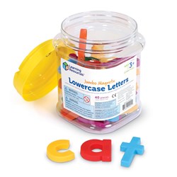Learning Resources - Jumbo Lowercase Magnetic Letters, Set of 40