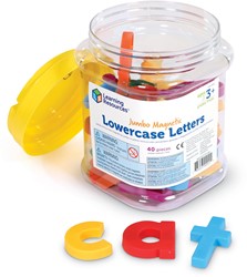 Learning Resources - Jumbo Lowercase Magnetic Letters, Set of 40