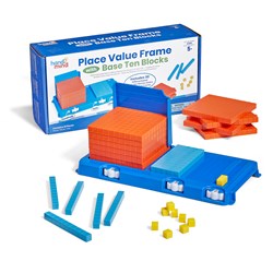 Learning Resources - Place Value Frame with Base Ten Blocks