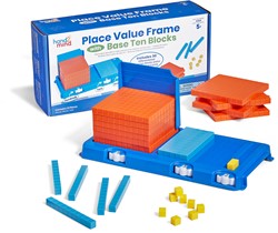 Learning Resources - Place Value Frame with Base Ten Blocks