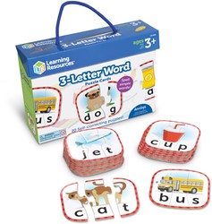 Learning Resources - 3-Letter Word Puzzle Cards