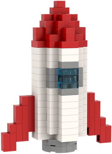 BRIXIES Postkaart Raket - 162 st-2