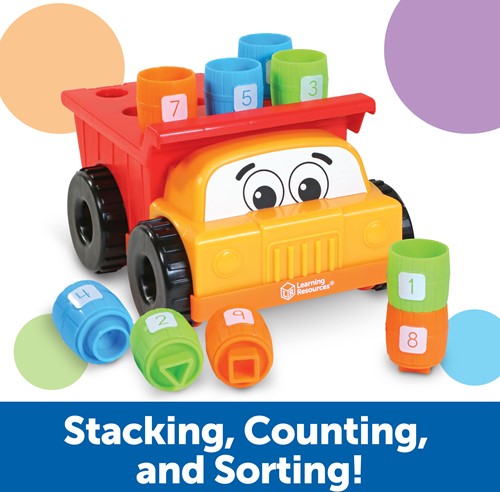Learning Resources - Tony the Peg Stacker Dump Truck™-3