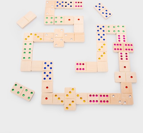 Tickit Houten Edelsteen Domino FSC 100% - Pk28