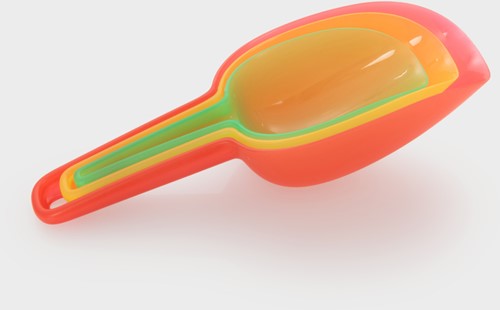 Tickit Transparante Stapelscheppen - Pk3