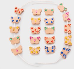 Tickit Vlinder Rijgjuwelen FSC 100% - Pk20