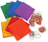 Learning Resources - 5 X 5 Pin Geoboards (Set of 10)-3