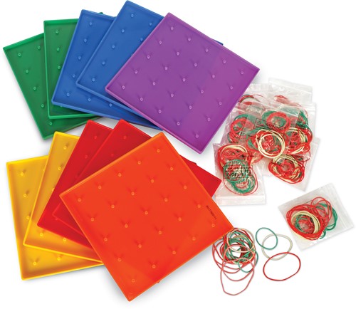 Learning Resources - 5 X 5 Pin Geoboards (Set of 10)-3